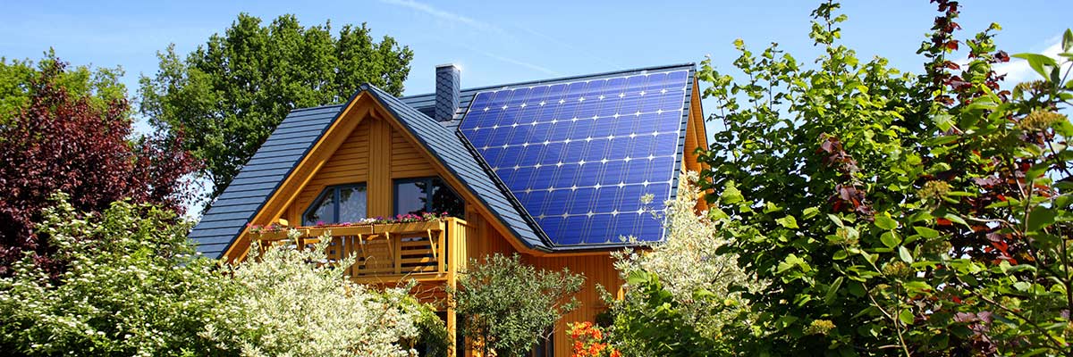 Solaranlage auf Wohnhaus